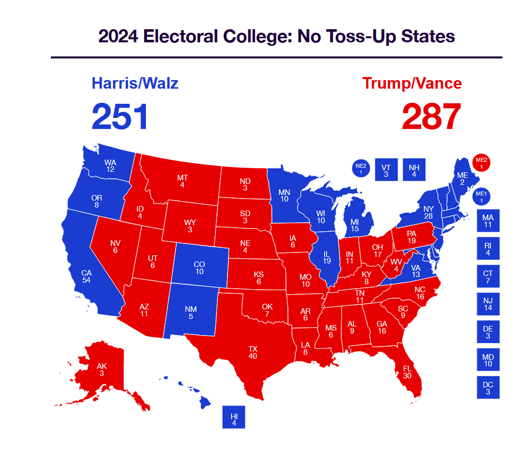 Electoral college maps