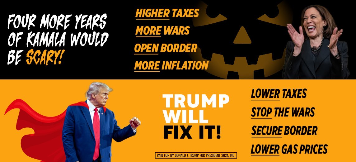 Trump halloween billboard