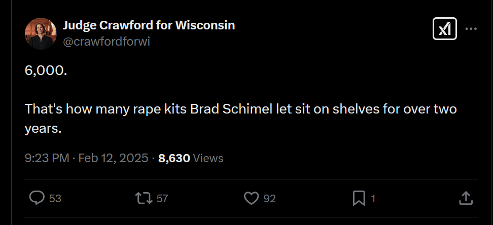 Brad schimel rape kit